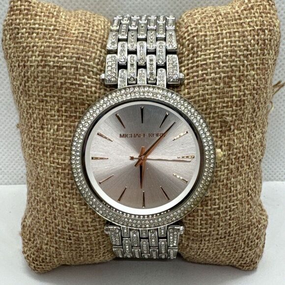 Michael Kors Darci MK3203 Women Silver Stainless Steel Analog Dial Watch JNA607 - Picture 1 of 11